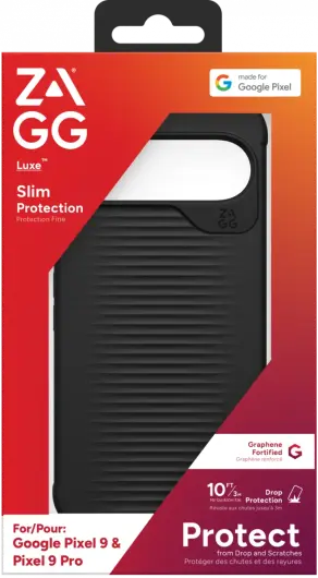 ZAGG Luxe Google Pixel 9 / 9 Pro Hoesje 3M Valbescherming Zwart afbeelding 10