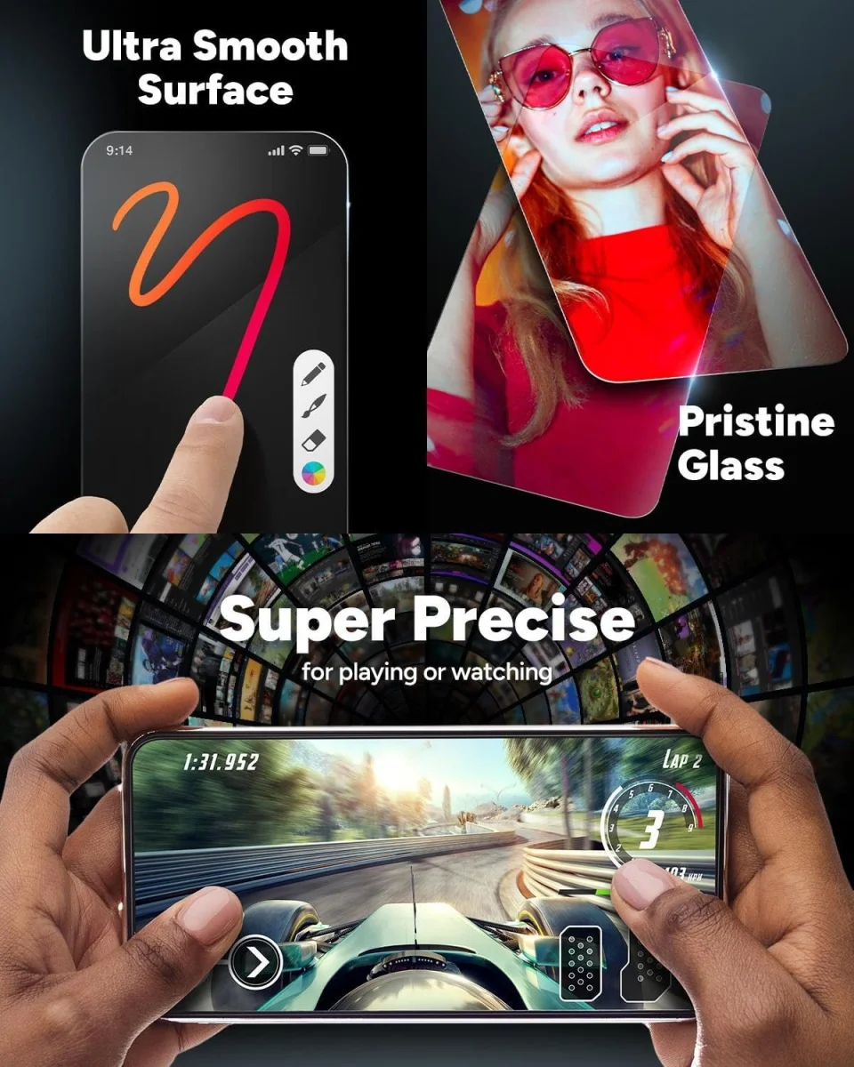 ZAGG InvisibleShield Glass Elite Google Pixel 8a Screen Protector afbeelding 6