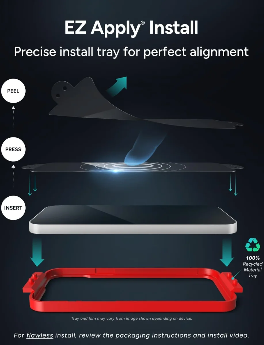 ZAGG InvisibleShield Glass Elite Google Pixel 8a Screen Protector afbeelding 7