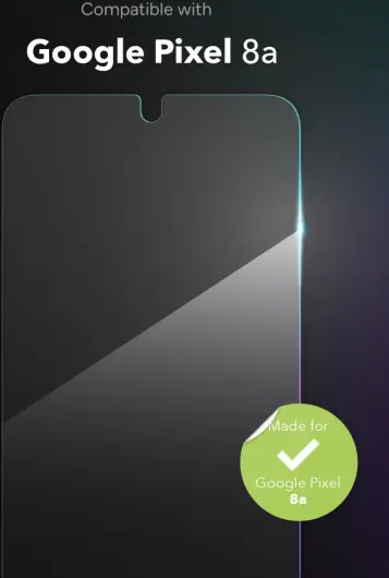 ZAGG InvisibleShield Glass Elite Google Pixel 8a Screen Protector afbeelding 3
