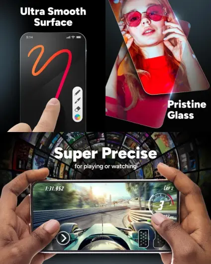 ZAGG InvisibleShield Glass Elite Google Pixel 8a Screen Protector afbeelding 6