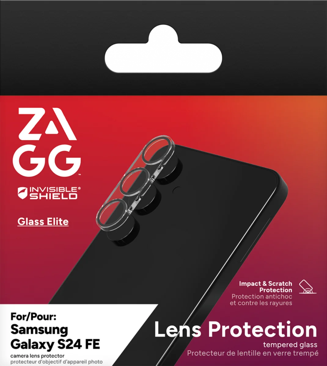 ZAGG InvisibleShield Glass Elite AR Samsung Galaxy S24 FE Camera Protector afbeelding 1