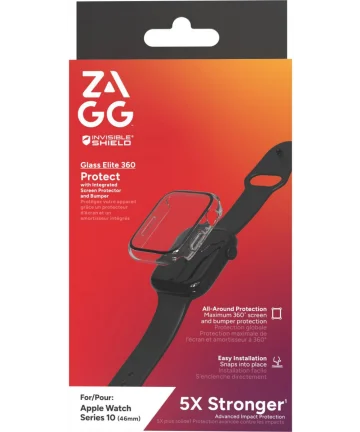 ZAGG InvisibleShield Glass Elite 360 Apple Watch 10 (46mm) Bumper & Protector Screen Protectors