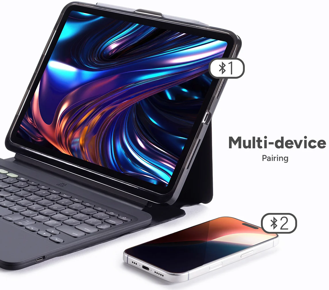 ZAGG Pro Keys 2 Apple iPad Pro 13 (2024) Toetsenbord Hoes Book Case Zwart afbeelding 7