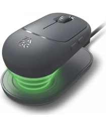 ZAGG Pro Mouse Draadloze Bluetooth Muis met Draadloze Oplader USB-C Grijs