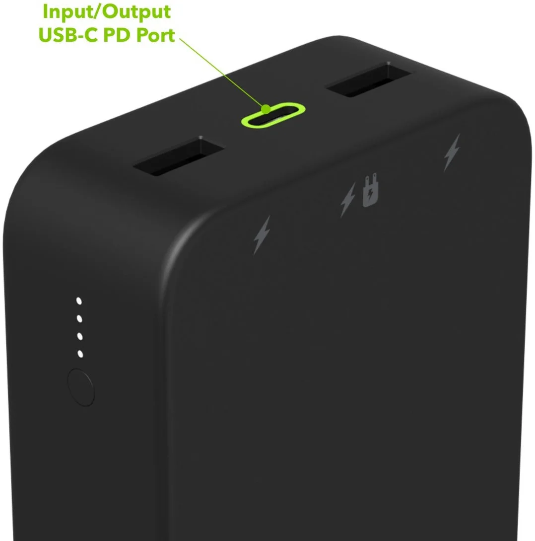 Mophie Powerstation XL 20.000 mAh Powerbank (20W USB-C, 2x USB-A 12W) Zwart afbeelding 8