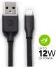 Mophie Charge Stream USB-A naar Lightning Kabel 12W 1 meter Zwart