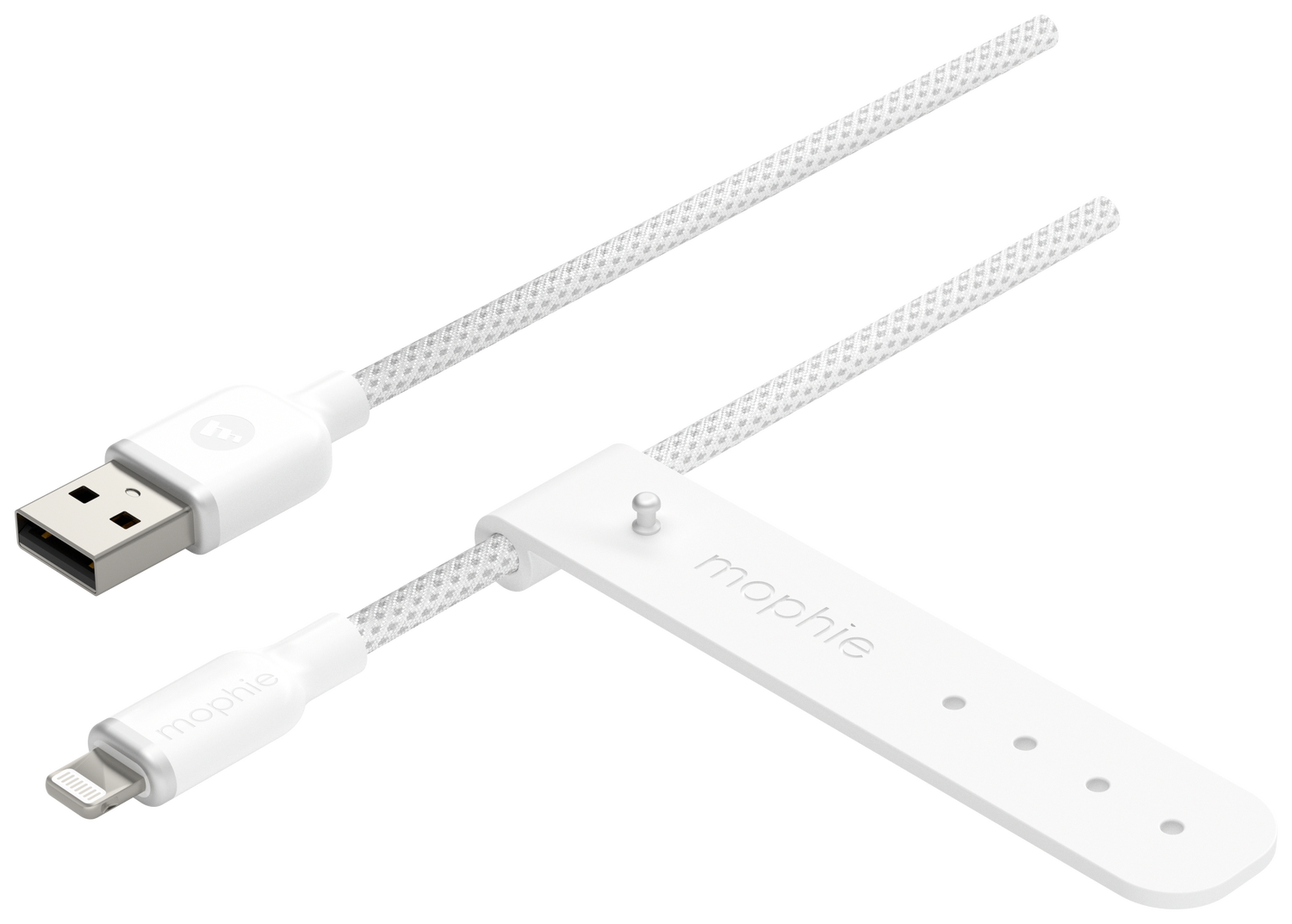 Mophie Charge Stream USB-A naar Lightning Kabel 12W 2M Wit afbeelding 1
