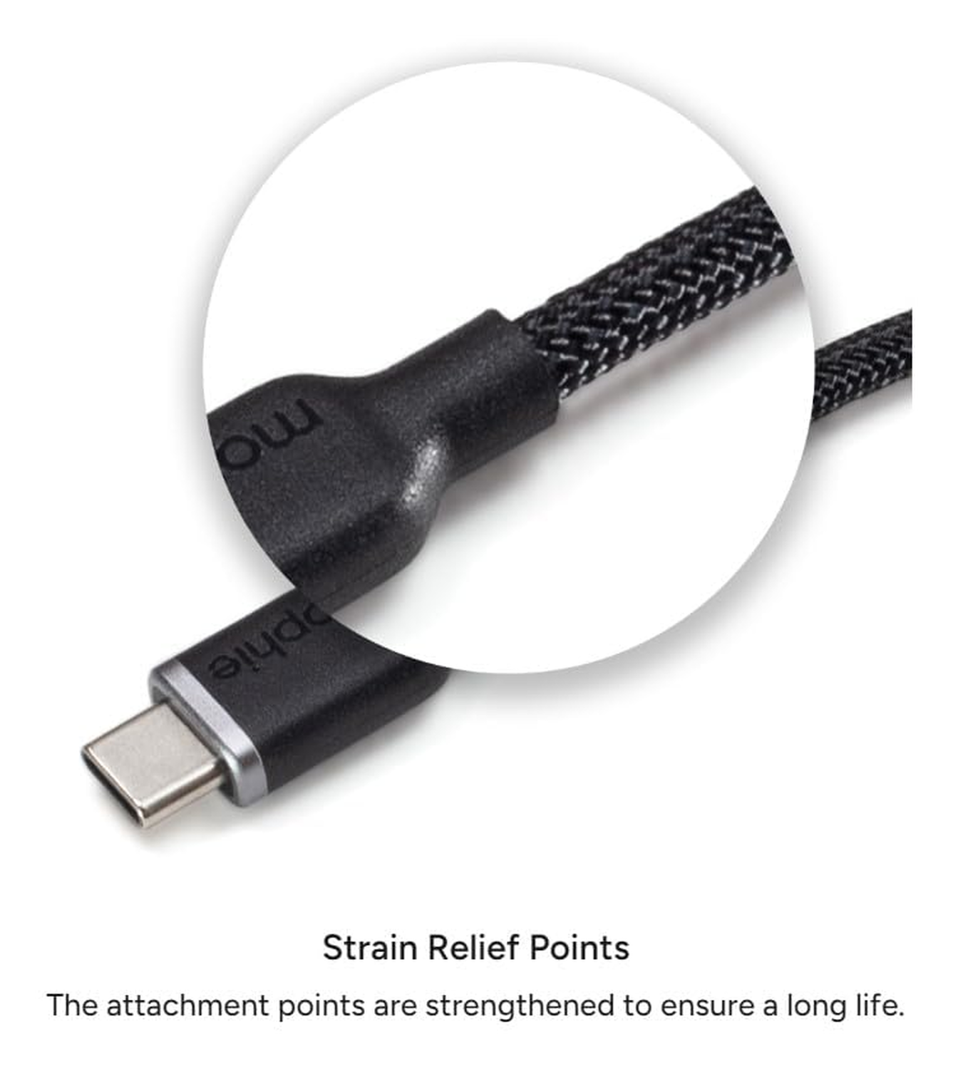 Mophie Charge Stream USB-A naar Lightning Kabel 12W 2M Wit afbeelding 6