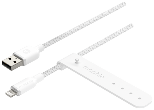 Mophie Charge Stream USB-A naar Lightning Kabel 12W 2M Wit afbeelding 1