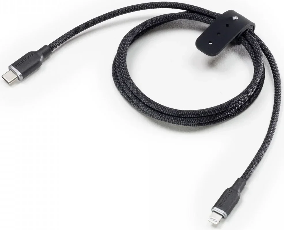 Mophie Charge Stream USB-C naar Lightning Kabel 60W Power Delivery 3M Zwart afbeelding 2
