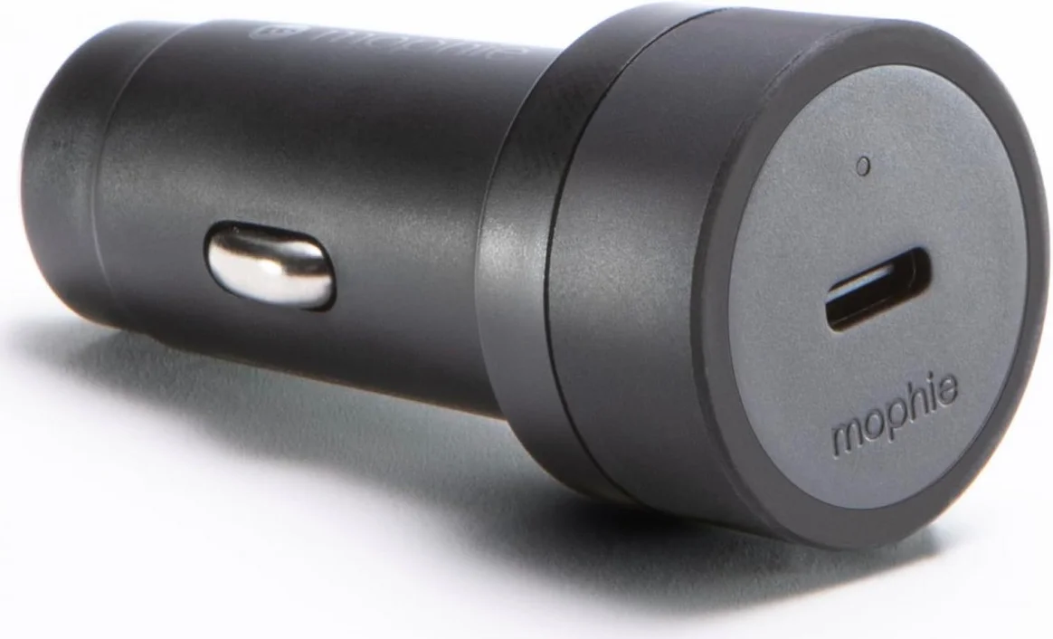 Mophie USB-C Duurzame Auto Snellader 30W Fast Charge Power Delivery (PD) Zwart afbeelding 1