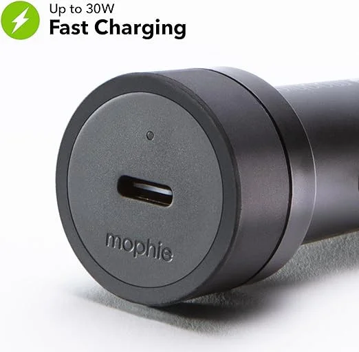 Mophie USB-C Duurzame Auto Snellader 30W Fast Charge Power Delivery (PD) Zwart afbeelding 5