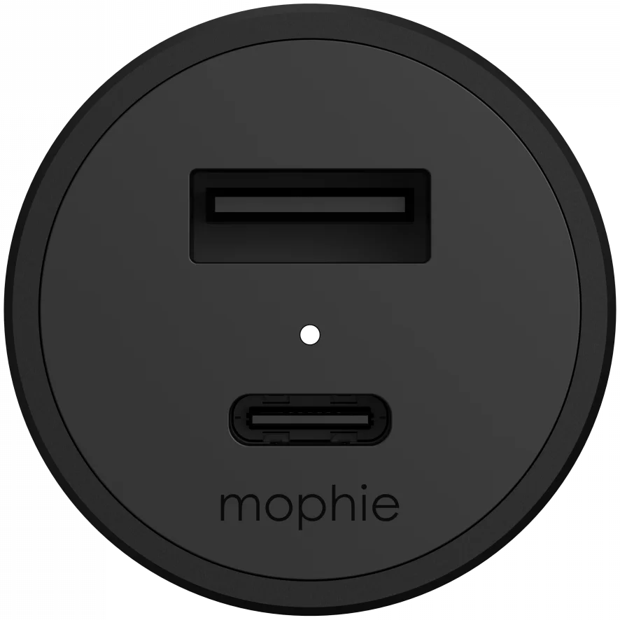 Mophie Fast Charge Auto Snellader 42W USB-C + USB-A Zwart afbeelding 2