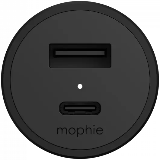 Mophie Fast Charge Auto Snellader 42W USB-C + USB-A Zwart afbeelding 2