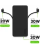 Mophie Powerstation Plus 10.000 mAh Powerbank met Ingebouwde USB-C Kabel