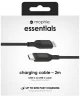 Mophie Essentials USB-C naar USB-C Kabel 60W 2 Meter Zwart