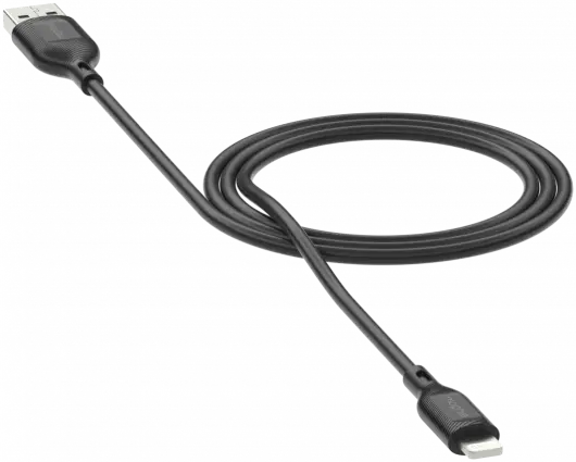 Mophie Essentials USB-A naar Lightning Kabel 12W 2 Meter Zwart afbeelding 1
