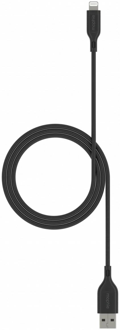 Mophie Essentials USB-A naar Lightning Kabel 12W 3 Meter Zwart afbeelding 2