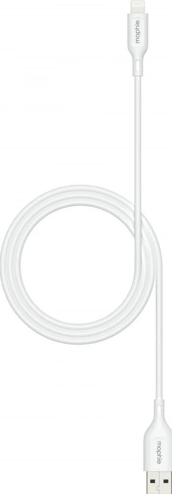 Mophie Essentials USB-A naar Lightning Kabel 12W 3 Meter Wit afbeelding 2