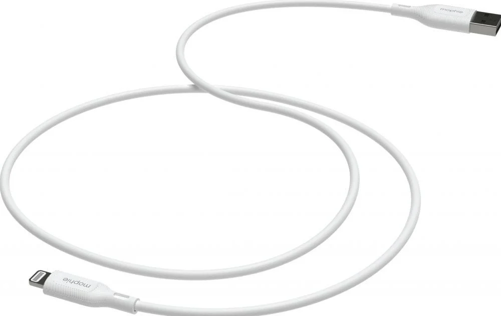 Mophie Essentials USB-A naar Lightning Kabel 12W 3 Meter Wit afbeelding 3