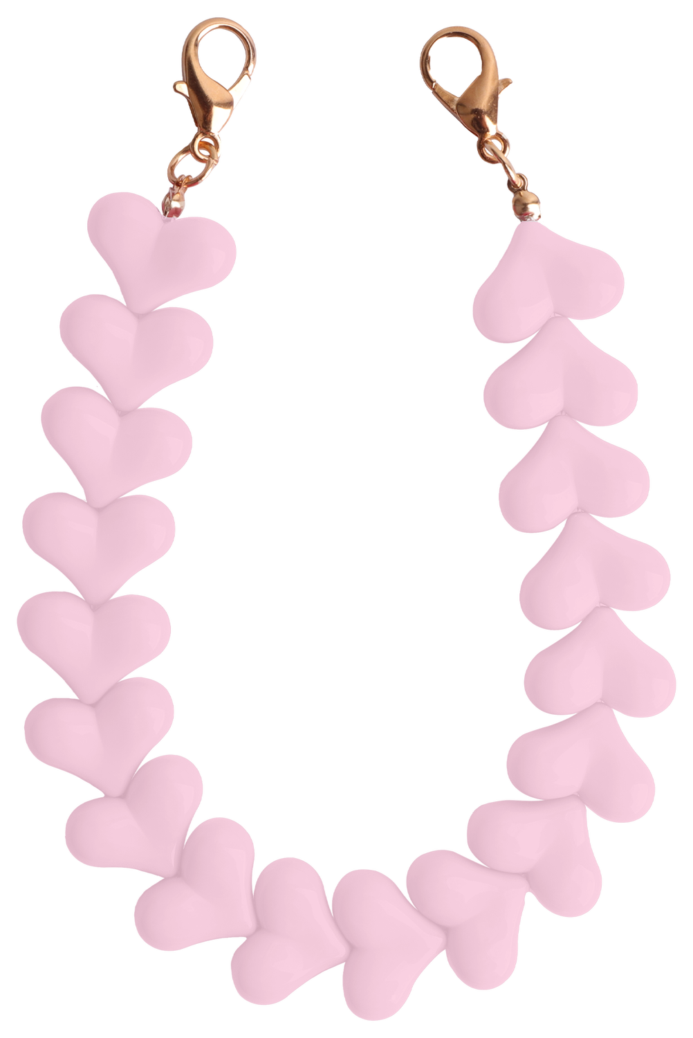 HappyCase Mykonos Universele Hartjes Armband Telefoonkoord (30CM) Roze afbeelding 1