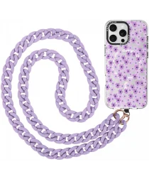 HappyCase Madeira Universele Crossbody Ketting Telefoonkoord (120CM) Paars