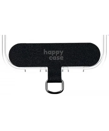 HappyCase Universele Nylon Pad / Houder voor Bevestiging Telefoonkoorden Zwart Hoesjes