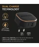 Duracell 30W Wall Fit USB-C / USB-A Adapter PPS / Power Delivery Oplader Zwart