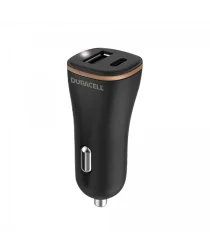 Duracell 27W USB-C en USB-A Power Delivery Autolader Zwart afbeelding