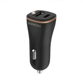 Duracell 27W USB-C en USB-A Power Delivery Autolader Zwart