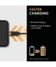 Duracell Toughened Kevlar MFi USB-A naar Lightning Kabel 0.3 Meter 3A Zwart