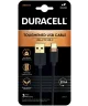 Duracell Toughened Kevlar MFi USB-A naar USB-C Kabel 2 Meter 3A Zwart Zwart