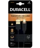 Duracell Toughened Kevlar MFi USB-A naar USB-C Kabel 1 Meter 3A / 5Gbps Zwart