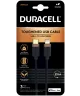 Duracell Toughened Kevlar MFi USB-C naar Lightning Kabel 2 Meter 65W / 3A Zwart