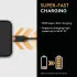 Duracell Toughened Kevlar MFi USB-C naar Lightning Kabel 2 Meter 65W / 3A Zwart afbeelding 4