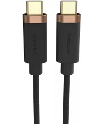 Duracell Toughened Kevlar MFi USB-C naar USB-C Kabel 2 Meter 65W / 5Gbps Zwart