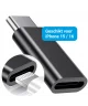 Lightning naar USB - C Adapter 60W voor iPhone 15 / 16 Serie Zwart