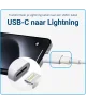 Lightning naar USB - C Adapter 60W voor iPhone 15 / 16 Serie Wit