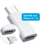 Lightning naar USB - C Adapter 60W voor iPhone 15 / 16 Serie Wit