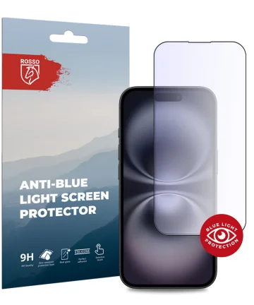 Rosso Apple iPhone 16 Tempered Glass Screen Protector Anti-Blue Light Screen Protectors