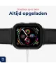 Rosso Apple Watch 38MM Tempered Glass Screen Protector met Hoesje Zwart