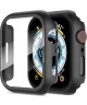 Rosso Apple Watch 40MM Tempered Glass Screen Protector met Hoesje Zwart