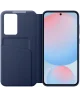 Origineel Samsung Galaxy S24 FE Hoesje Smart View Wallet Case Blauw