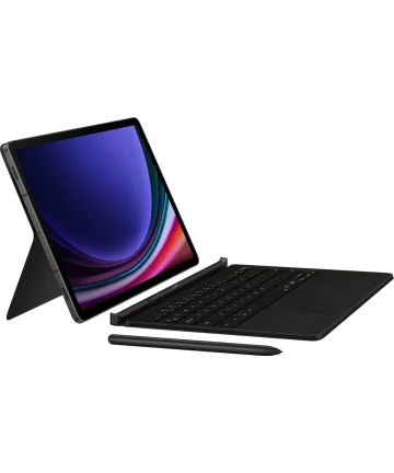 Originele Samsung Galaxy Tab S9 / S9 FE Hoes Keyboard Cover Zwart Hoesjes