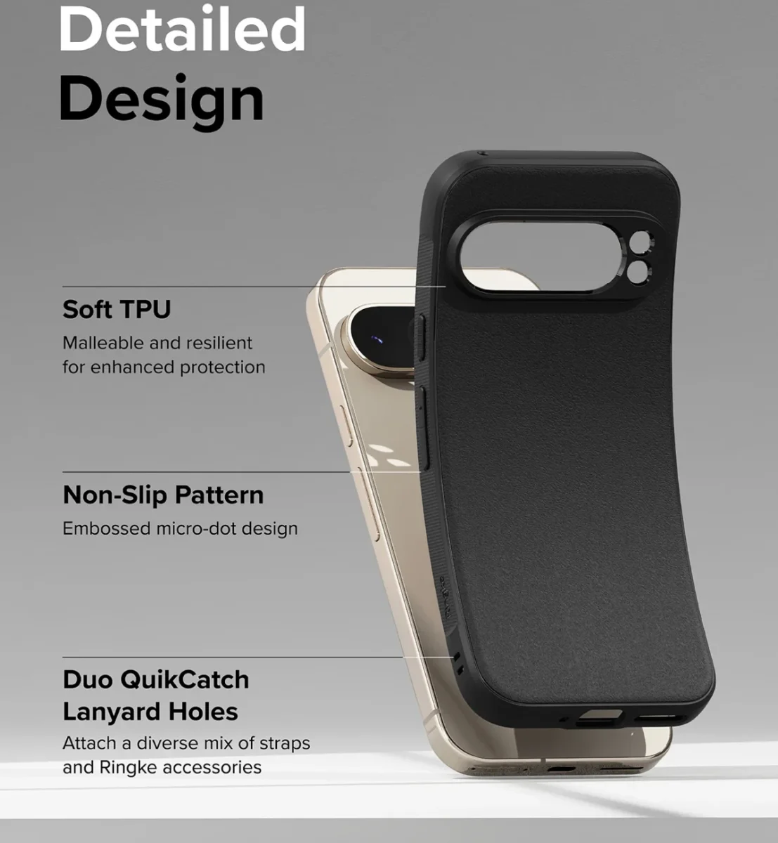 Ringke Onyx Google Pixel 9 Pro XL Hoesje Flexibel TPU Back Cover Zwart afbeelding 7