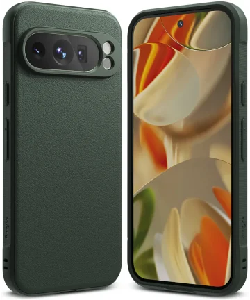 Ringke Onyx Google Pixel 9 Pro XL Hoesje Flexibel TPU Back Cover Groen Hoesjes