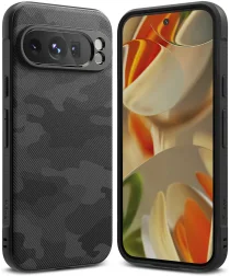 Ringke Onyx Google Pixel 9 Pro XL Hoesje Flexibel TPU Back Cover Camo Zwart