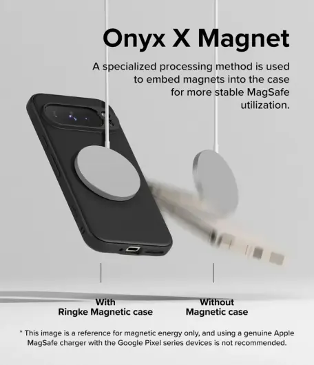 Ringke Onyx Magnetic Google Pixel 9 Pro XL Hoesje MagSafe Zwart afbeelding 3