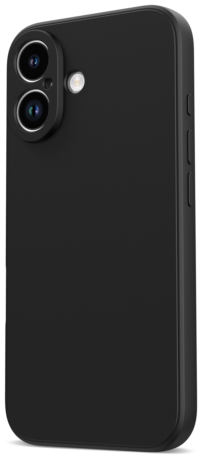 Apple iPhone 16 Hoesje met Camera Bescherming Dun TPU Back Cover Zwart afbeelding 4